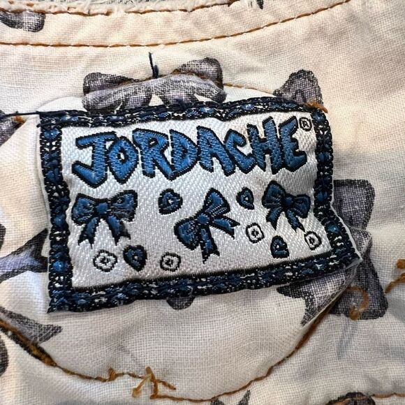 Vintage Jordache Y2K Bow Belt Loop High Waist Stone Wash Jeans Size 7/8 - Picture 9 of 11